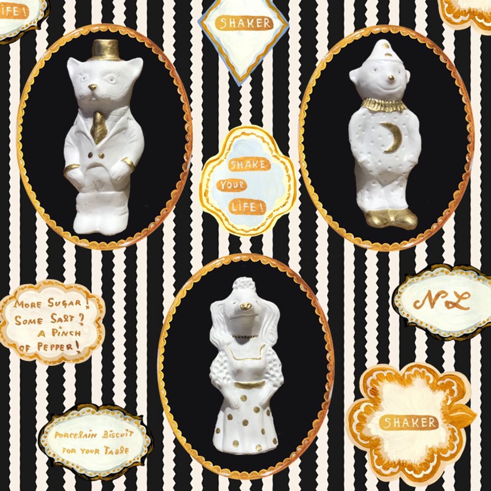 Platter and bowls - NATHALIE LETE'S CIRCUS SHAKERS - BAZARTHERAPY EDITION