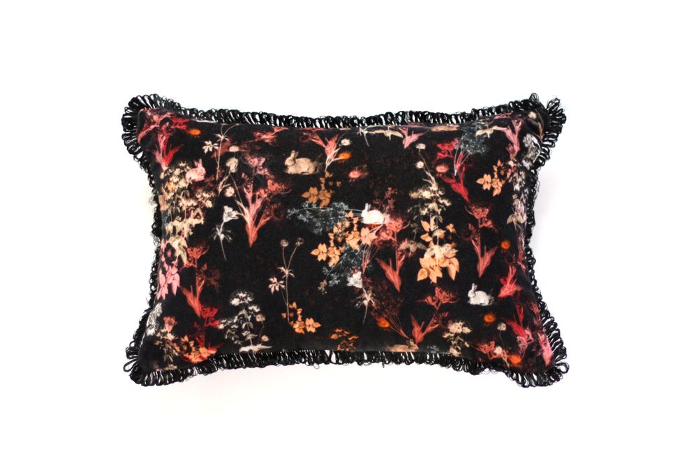 Fabric cushions - MAGICAL BUNNY velvet cushion - MY FRIEND PACO