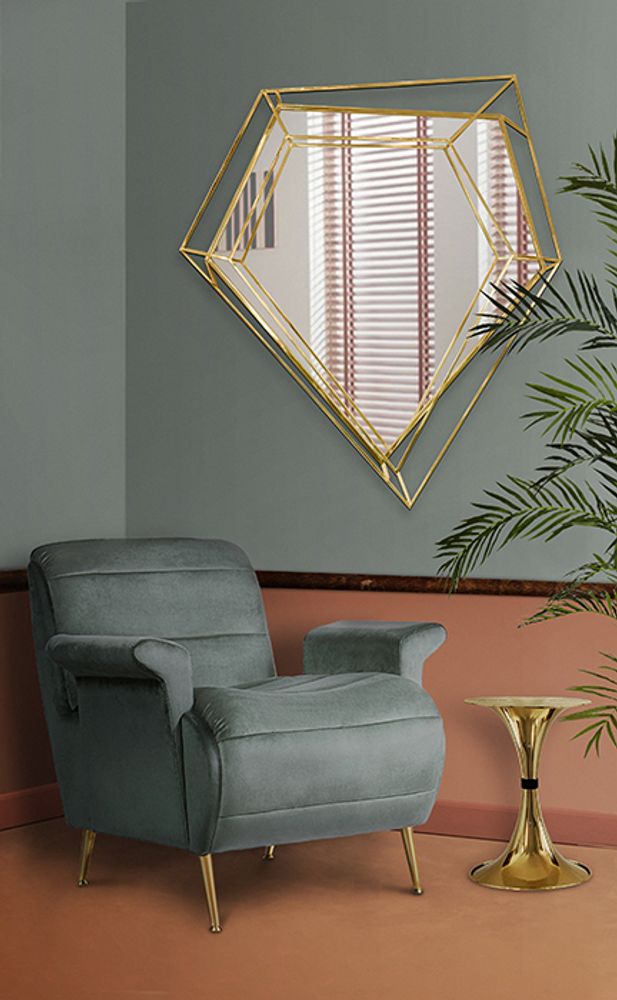 Mirrors - Diamond | Small Mirror - ESSENTIAL HOME