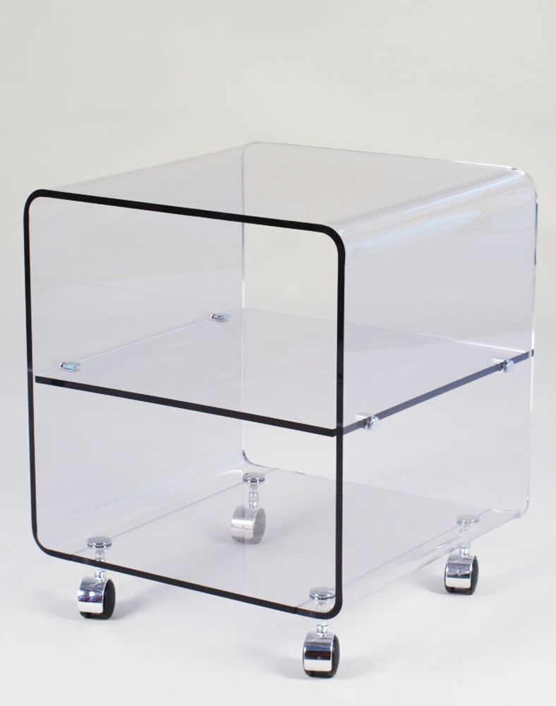 Tables de nuit - CUBE_Rangement roulettes - DAVID LANGE