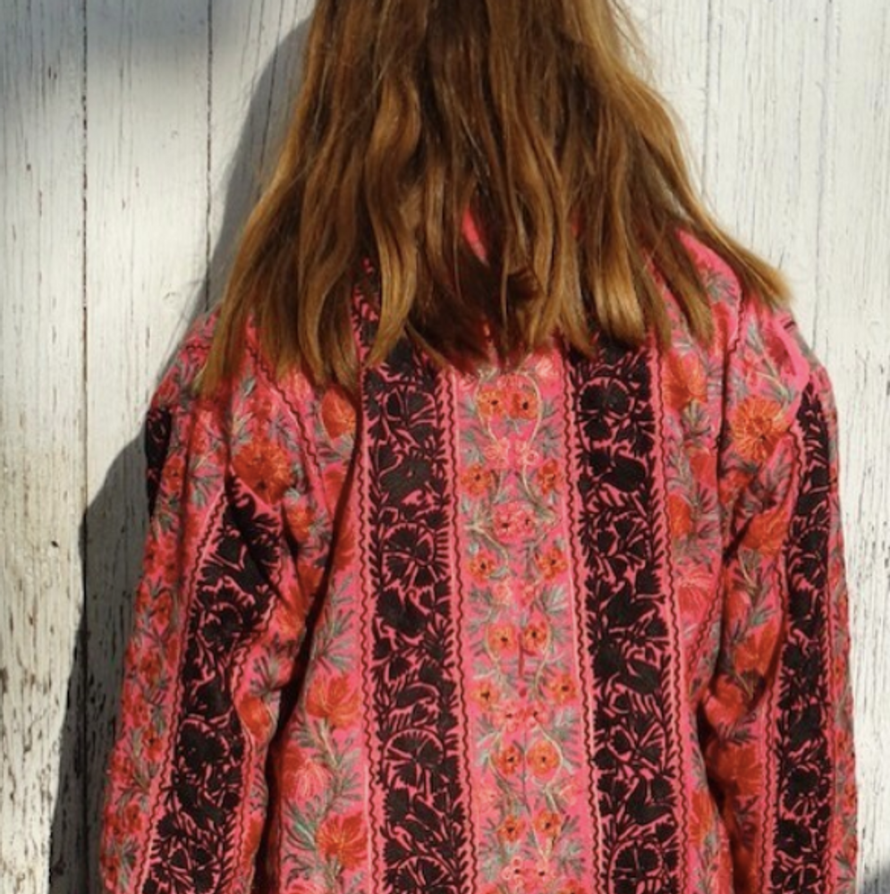 Apparel - KASHMIR ethnic embroidery silk and/ or wool jacket - PECHAAN