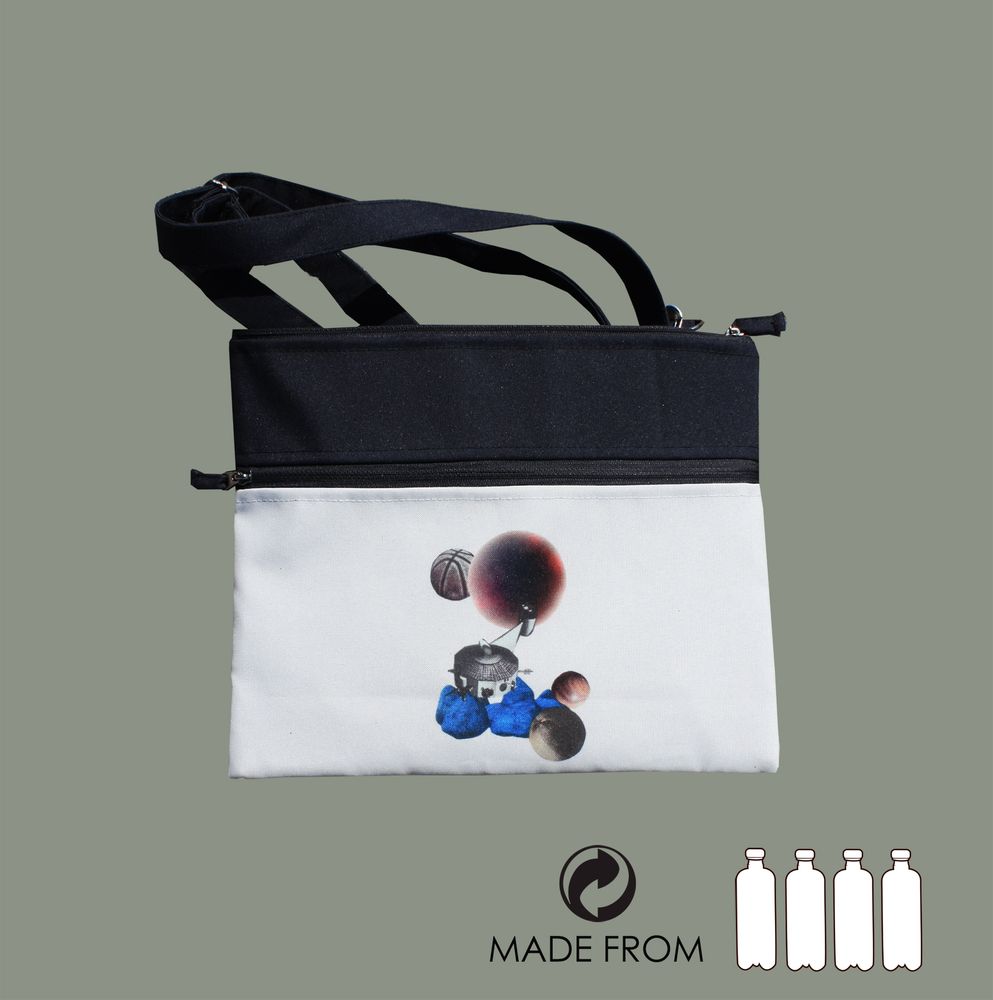 Bags and totes - Bag of recycled polyester in Space collage - MAROOMS