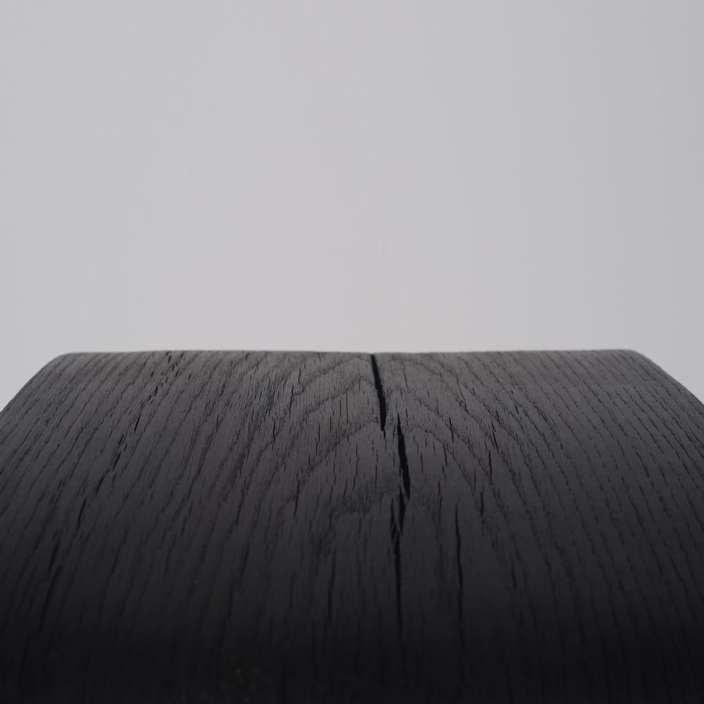 Tabourets - Tabourets MINIMAL - Shougi (bois brûlé) - JOE SAYEGH PARIS
