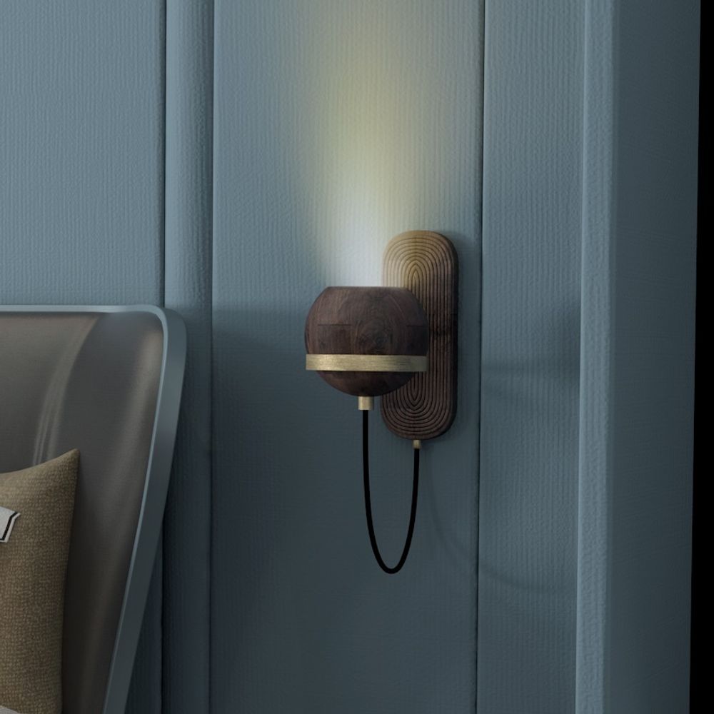 Wall lamps - Fleming Wall Lamp - WOOD TAILORS CLUB