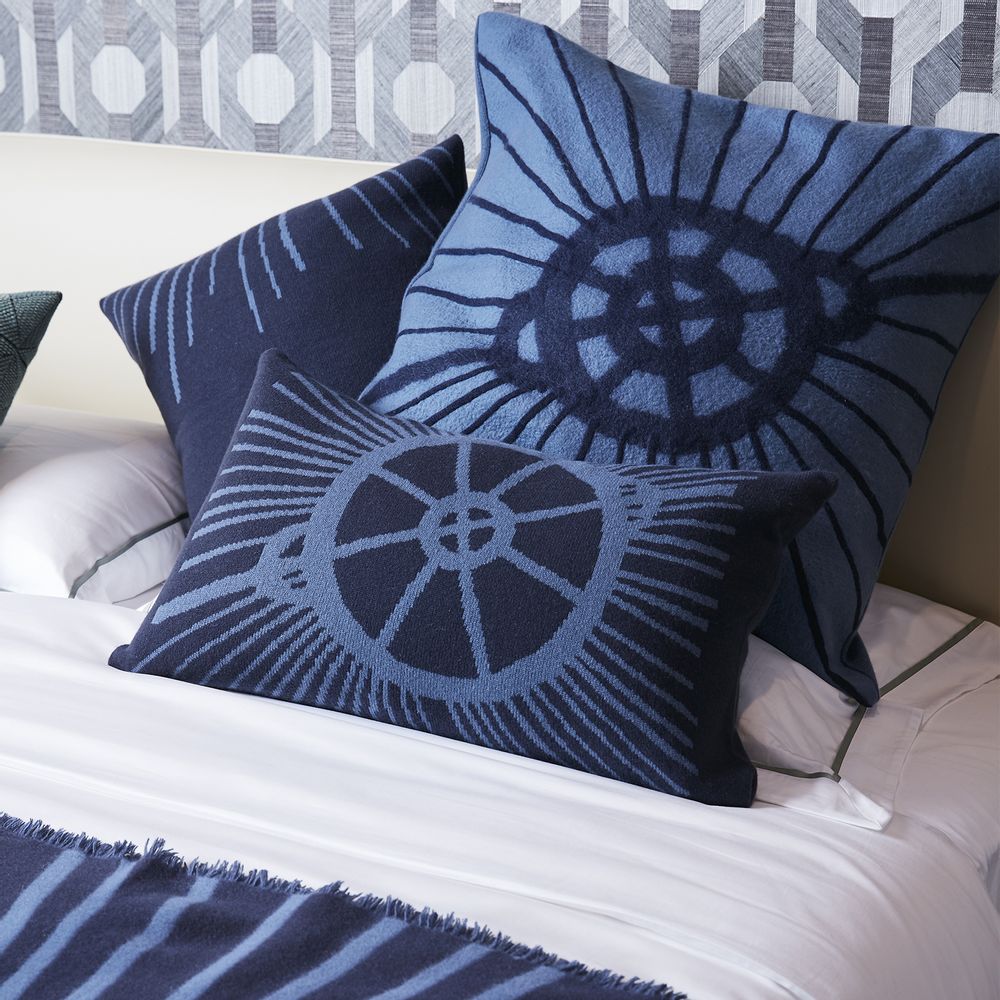 Comforters and pillows - Knitted jacquard cashmere pillow case - rectangle - SANDRIVER MONGOLIAN CASHMERE