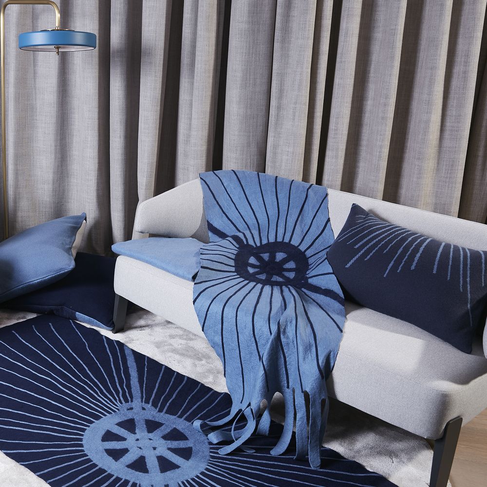 Comforters and pillows - Knitted jacquard cashmere pillow case - rectangle - SANDRIVER MONGOLIAN CASHMERE