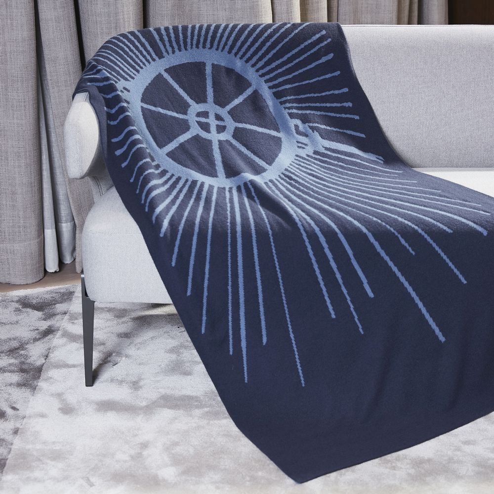Scarves - Knitted jacquard cashmere shawl - SANDRIVER MONGOLIAN CASHMERE