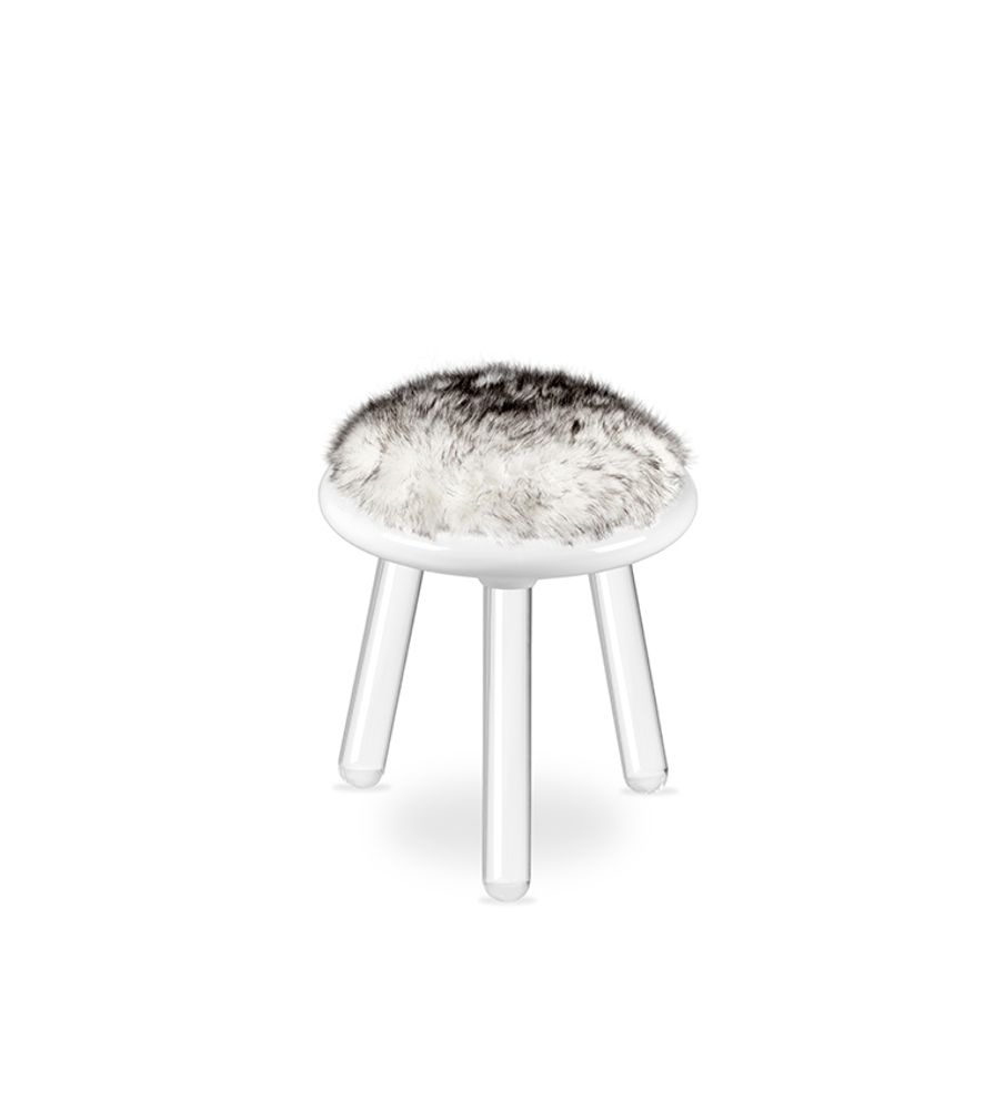 Tabourets pour collectivités - ILLUSION WHITE BEAR STOOL - CIRCU