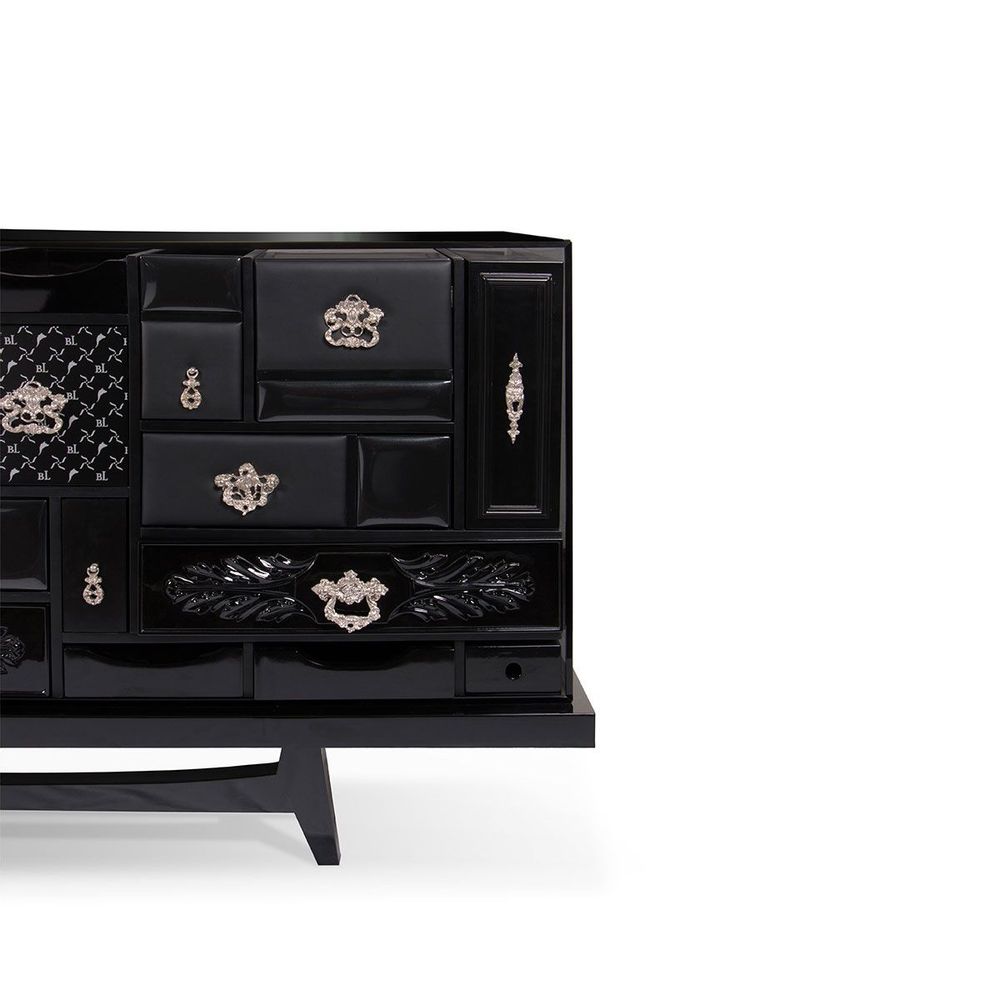 Buffets - BUFFET NOIR MONDRIAN - INSPLOSION