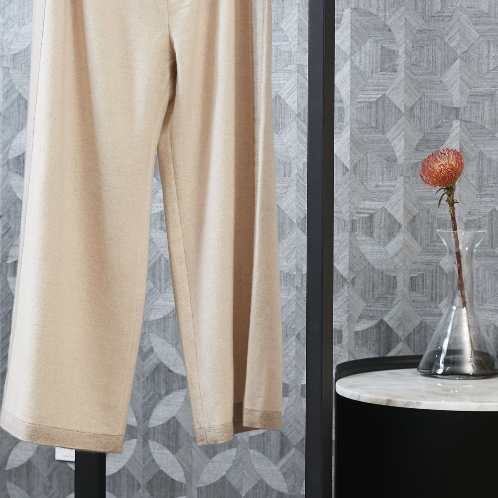 Apparel - NATUREL undyed cashmere pants - Men - SANDRIVER MONGOLIAN CASHMERE