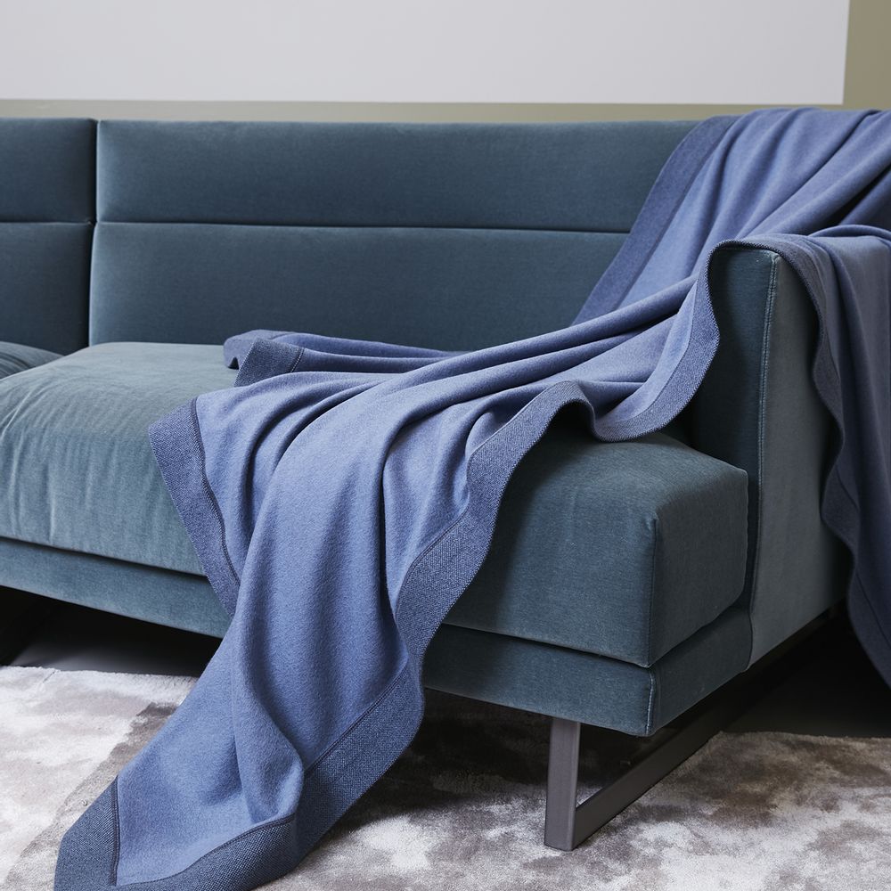 Plaids - Couvre-lit en cachemire ondulé double face - grand - SANDRIVER MONGOLIAN CASHMERE