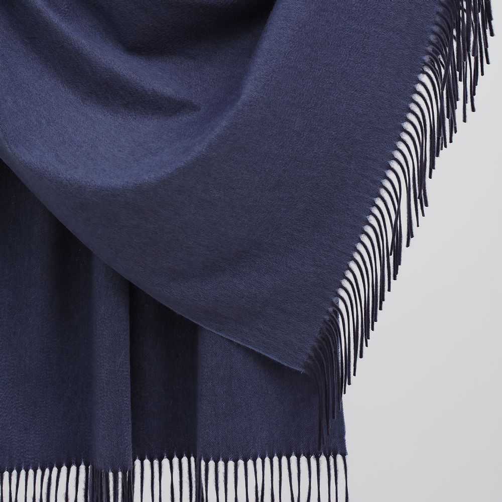 Scarves - Double-sided ripple cashmere blanket - SANDRIVER MONGOLIAN CASHMERE