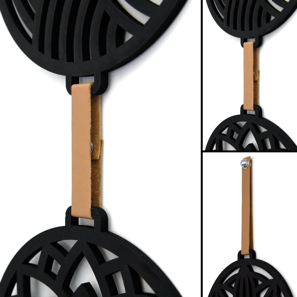 Other wall decoration - COLLECTION 5 SENSES - BLACK WOOD - LUMINOSENS