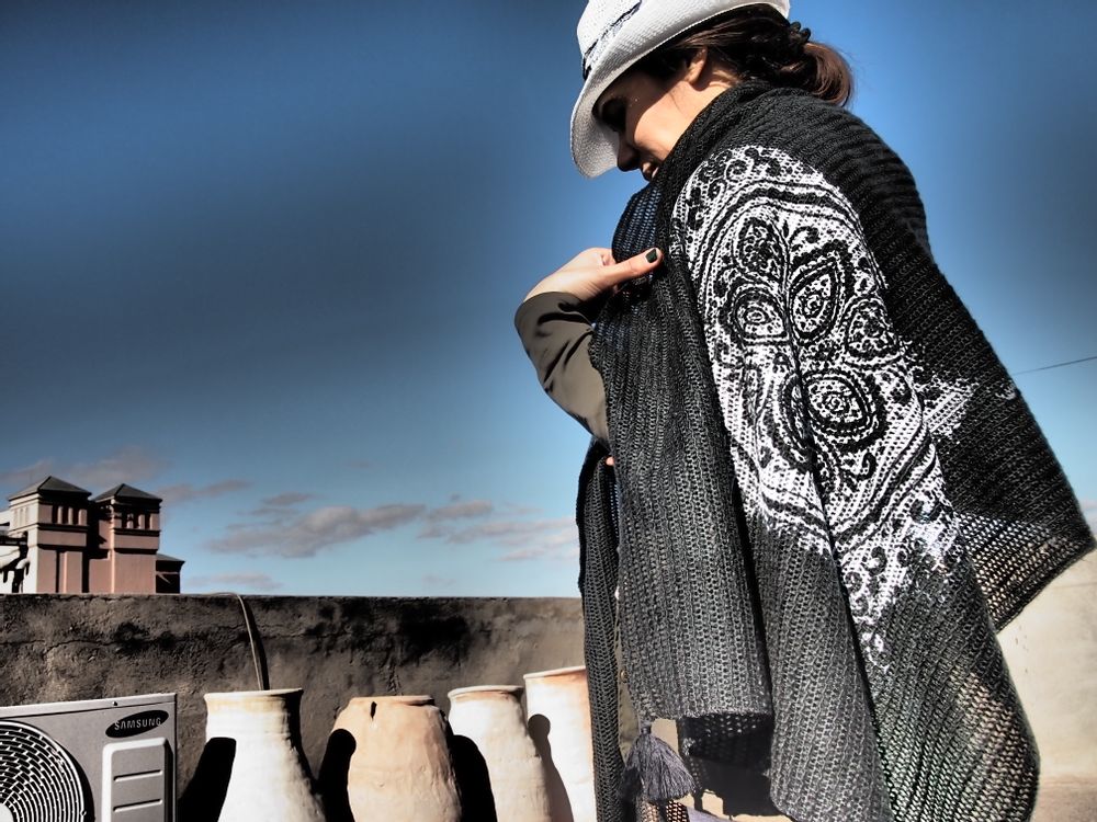 Foulards et écharpes - Etoles sérigraphiée - SISSIMOROCCO