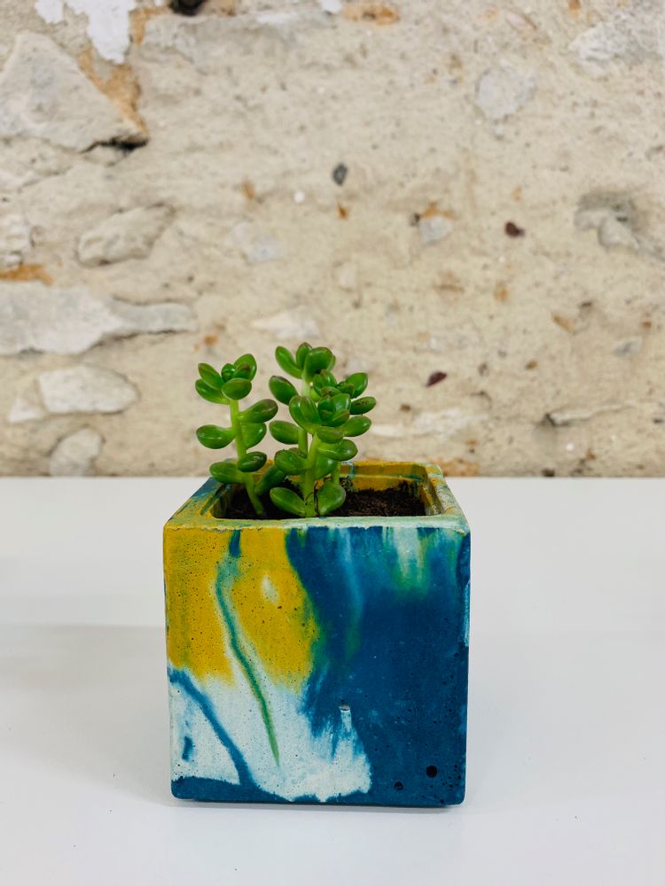 Decorative objects - Concrete Pot | Plant Pot | Marble Concrete - JUNNY