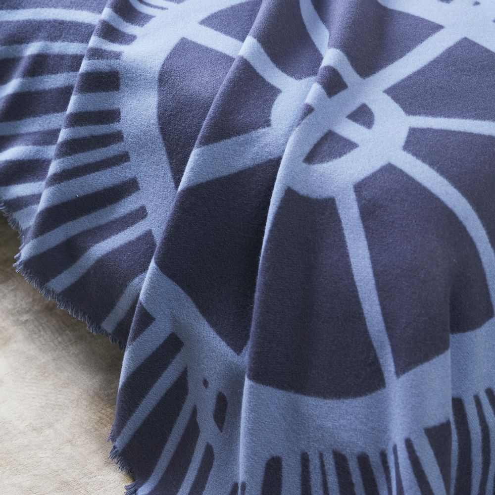 Scarves - Jacquard cashmere blanket - SANDRIVER MONGOLIAN CASHMERE