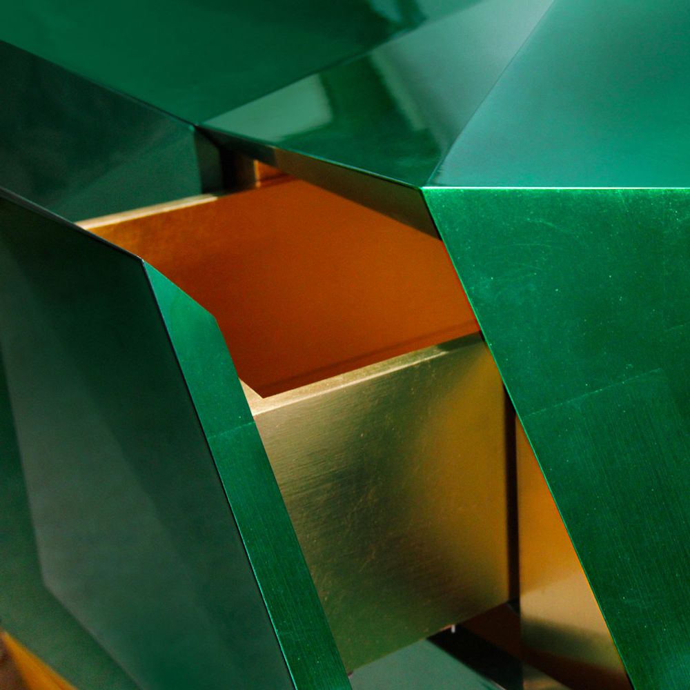 Boîtes de rangement  - Diamond Emerald Sideboard  - COVET HOUSE