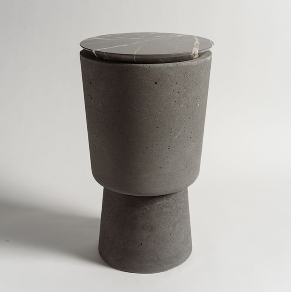 Dining Tables - PLINTH MARBLE accent table - ALENTES