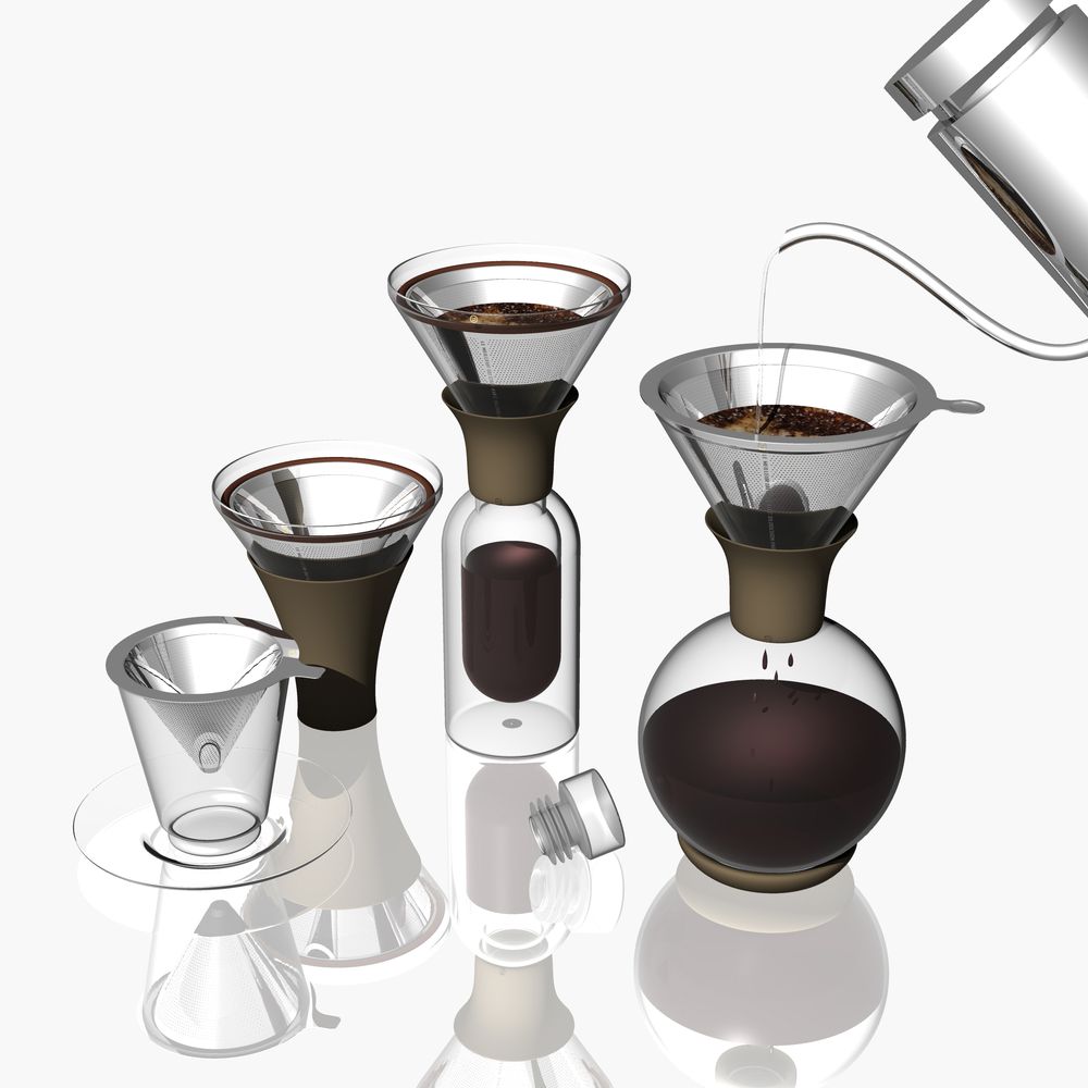 Wine accessories - Sphère:  Wine Decanter and Coffee Brewer - SILODESIGN