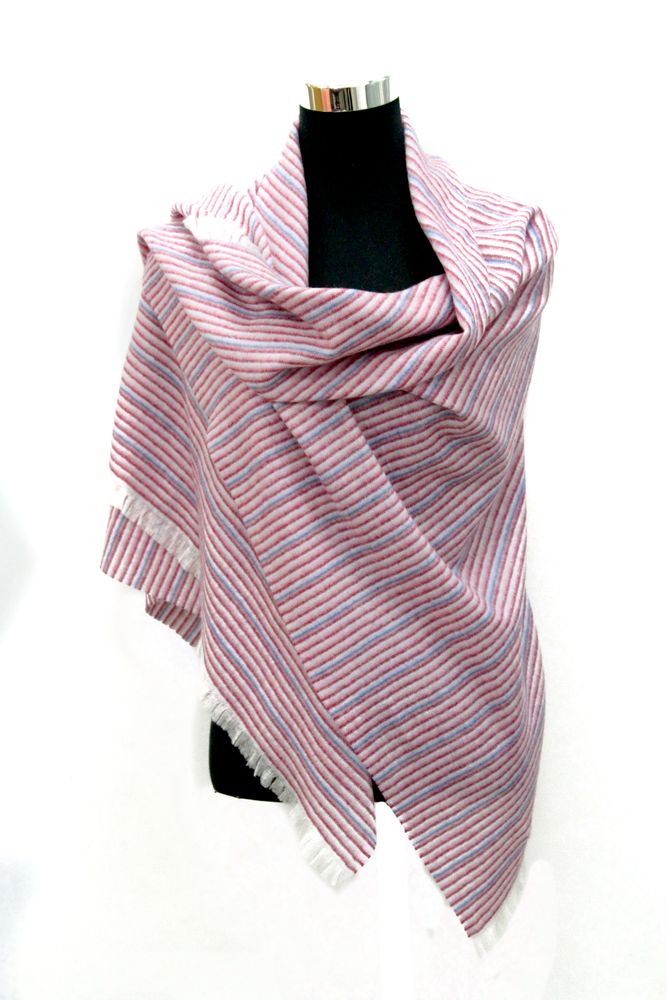 Scarves - Pure cashmere plaid /blanket scarf - ERDENET CASHMERE