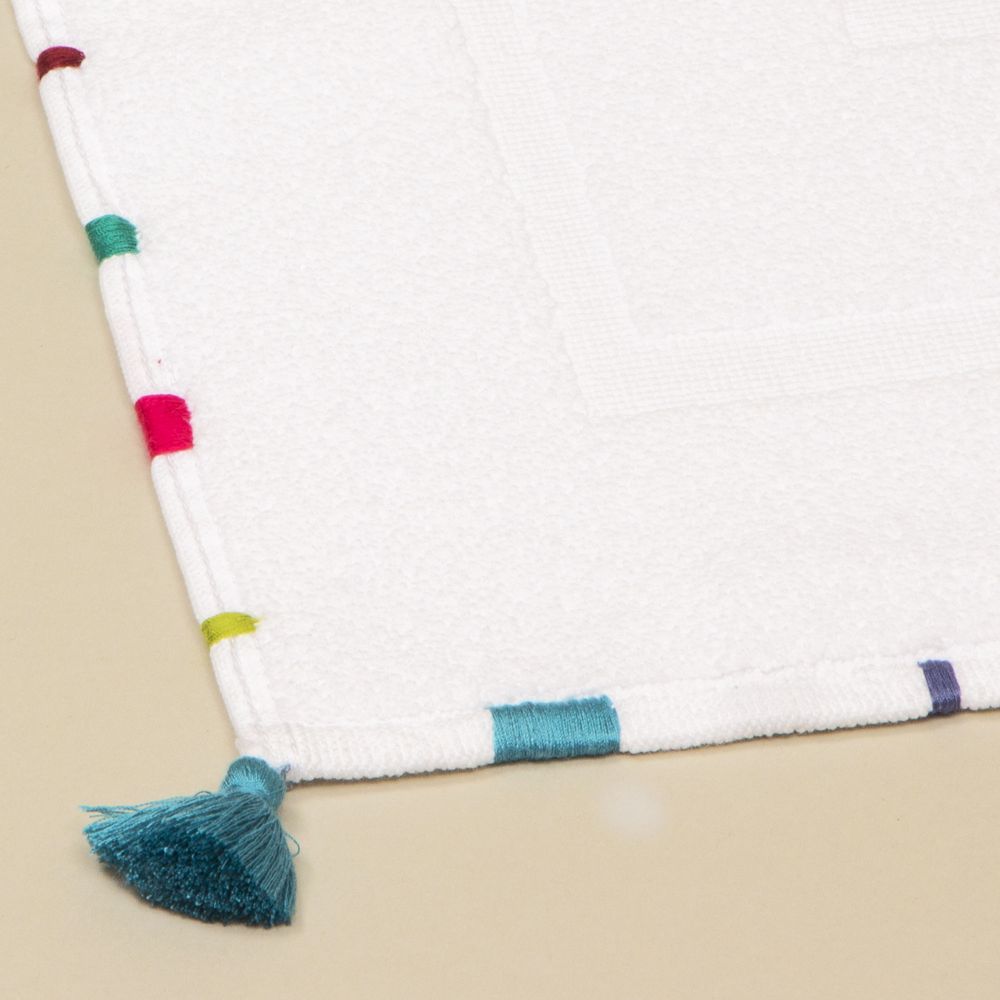 Other bath linens - Bath linen in coton with embroideries and pompoms - MIA ZIA