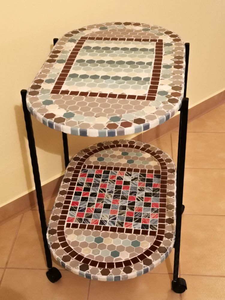 Customizable objects - MULTICOLORS Service Table - IRON ART MOZAIC