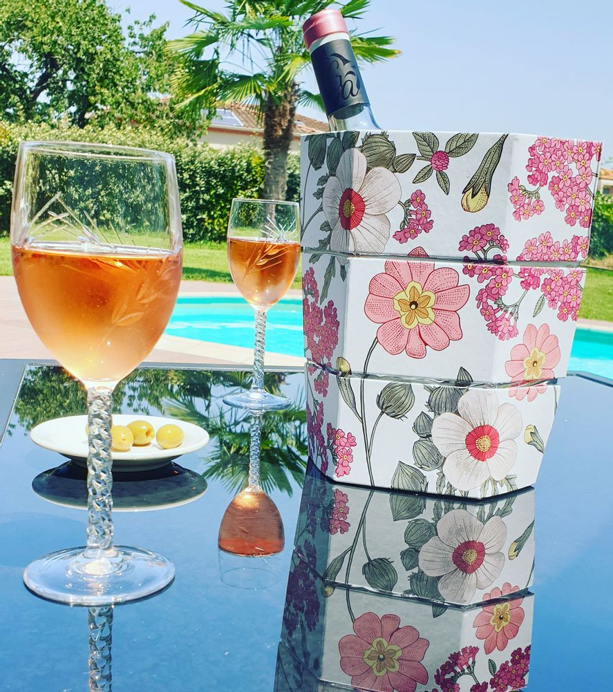 Gifts - Ice bucket and folding vase origami FLOWER - ICEPAC FLOWERPAC