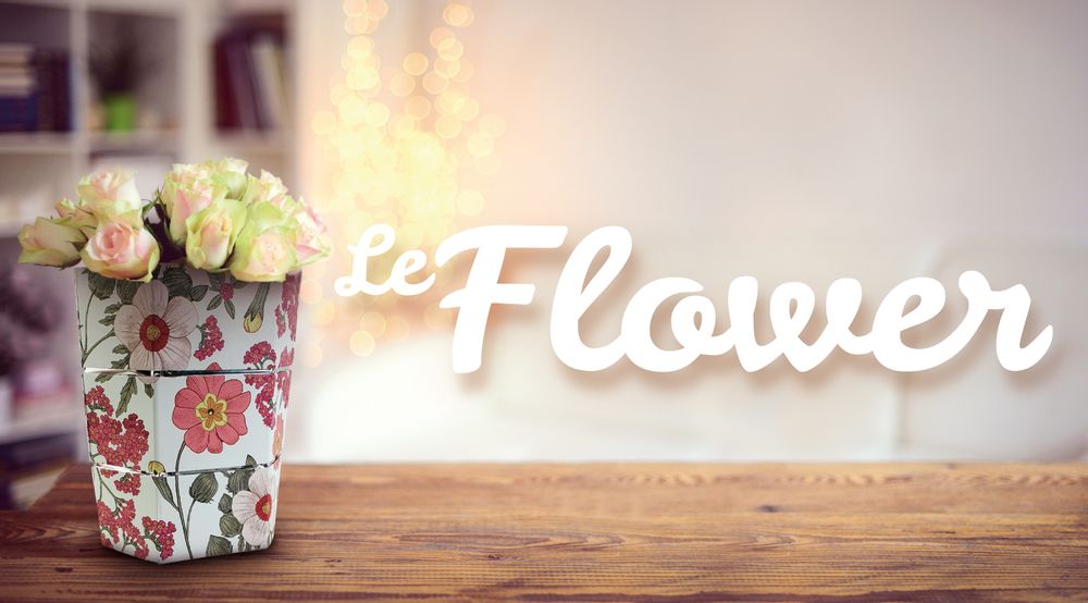 Gifts - Ice bucket and folding vase origami FLOWER - ICEPAC FLOWERPAC