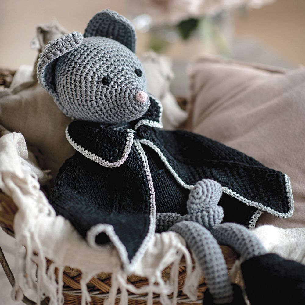 Peluches - Atticus - souris au crochet - LEGGYBUDDY