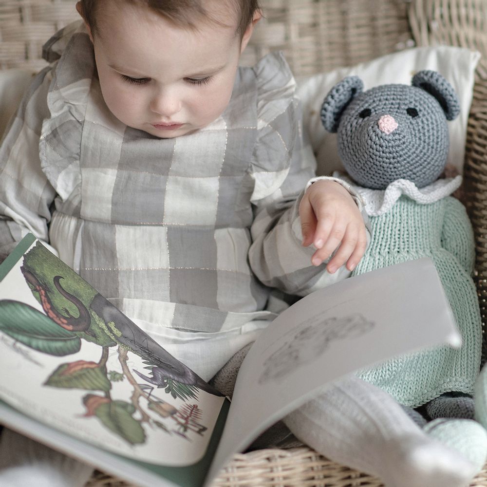 Peluches - Mathilde - souris au crochet - LEGGYBUDDY