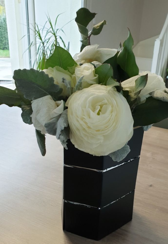 Gifts - Ice bucket and folding vase origami BLACK - ICEPAC FLOWERPAC