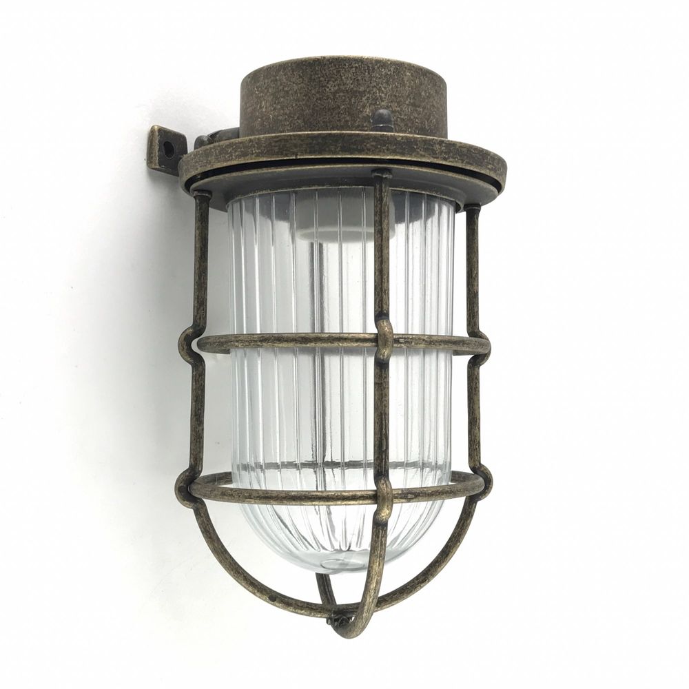 Outdoor wall lamps - Brass Deck Passageway Headlamp no 16N - ANDROMEDA LIGHTING
