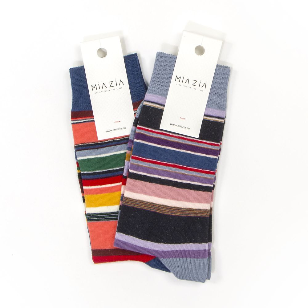 Socks - Striped Socks pack for Women - MIA ZIA