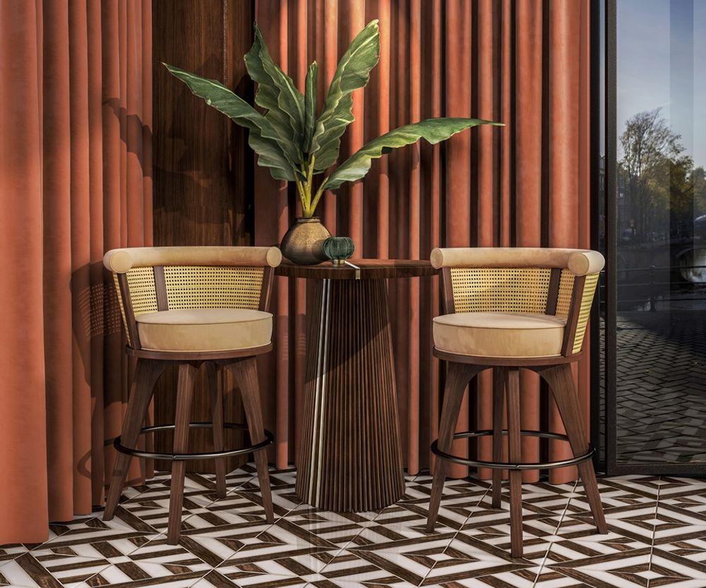 Chairs - George Bar Chair - WOOD TAILORS CLUB