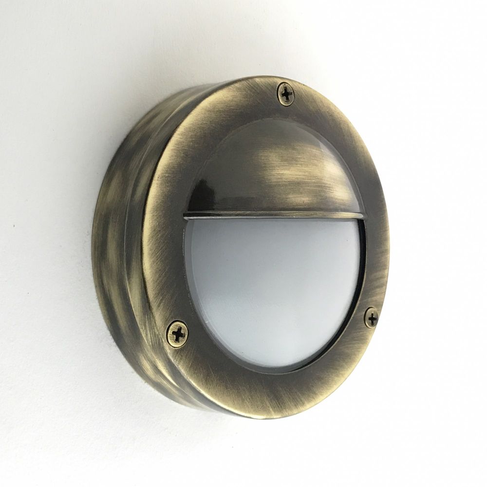 Appliques extérieures - Brass Bulkhead Light no 67S - ANDROMEDA LIGHTING