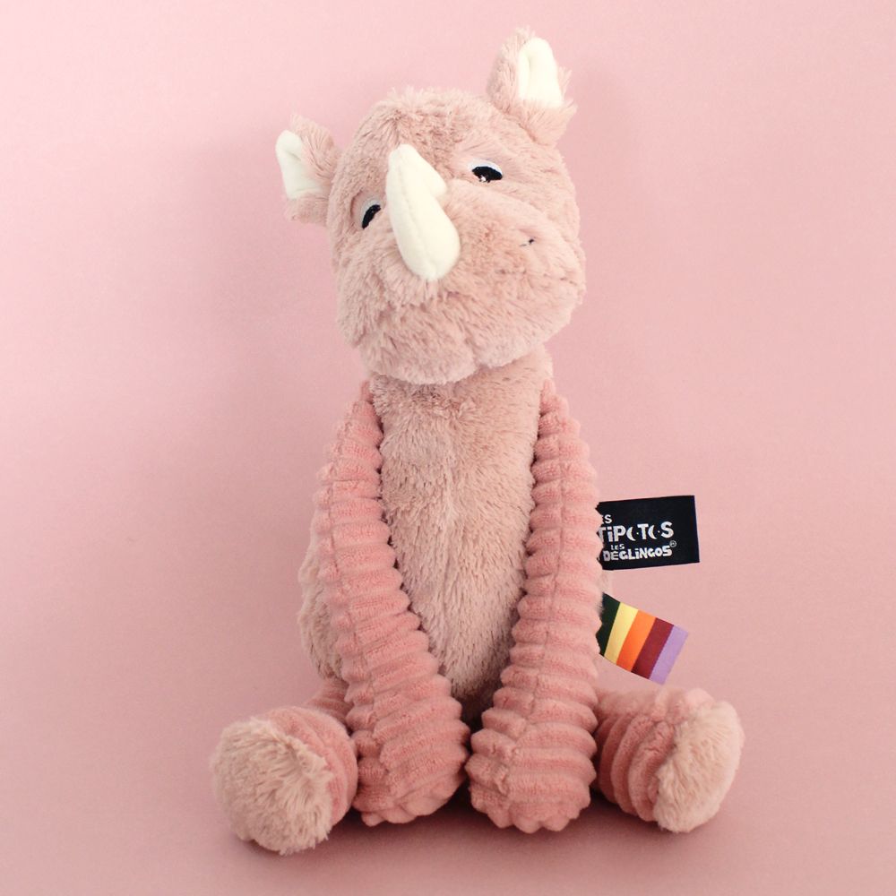 Toys - Plush Rhino Pink - Les Ptipotos - DEGLINGOS