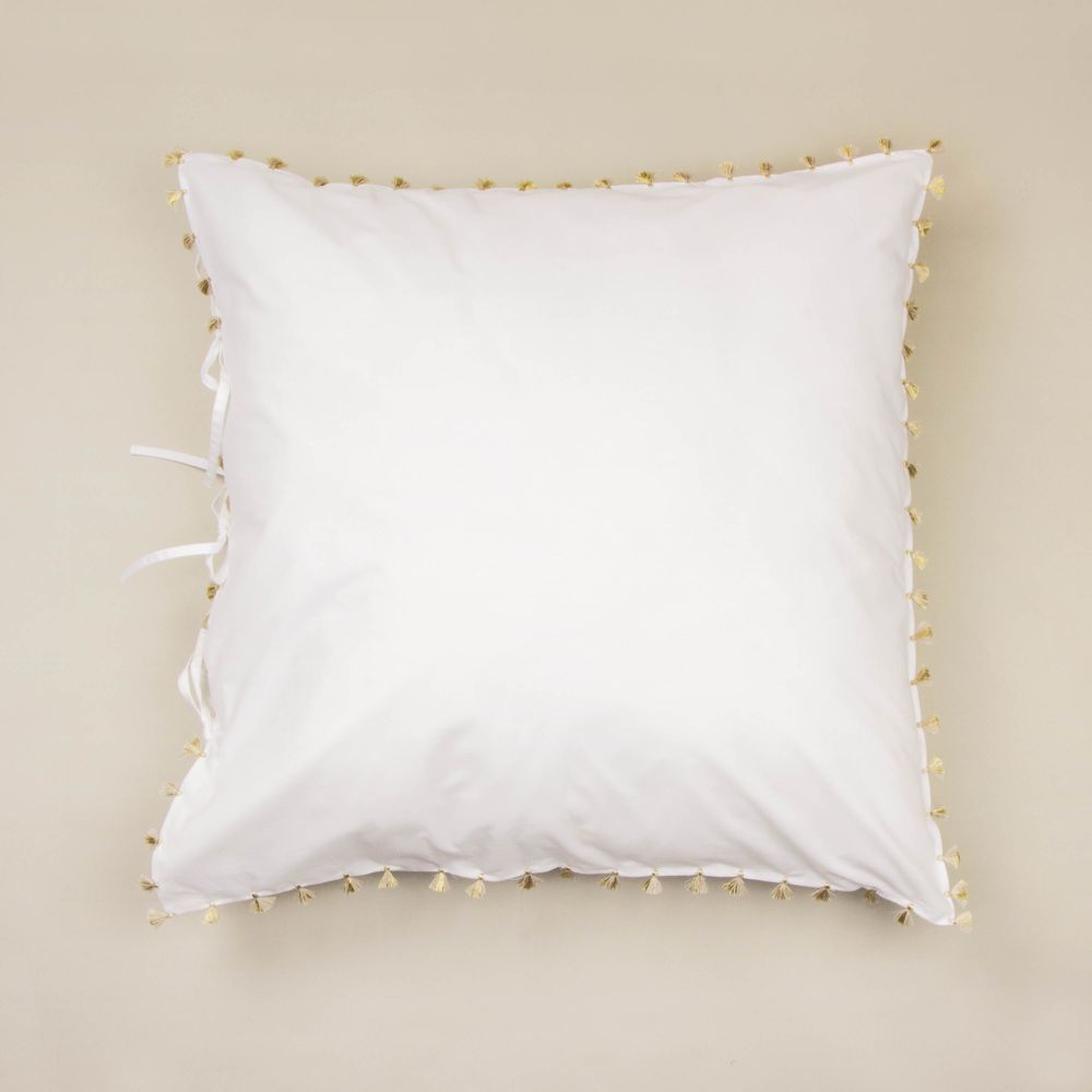 Linge de lit - Taie d'oreiller en coton à pompons - MIA ZIA