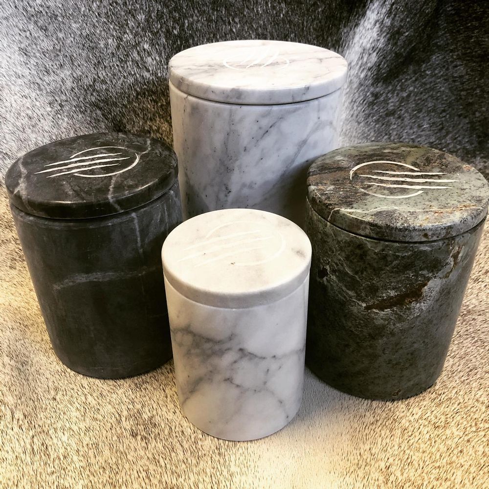 Objets de décoration - Bougie en marbre moyen - OSCAR LUXURY CANDLES