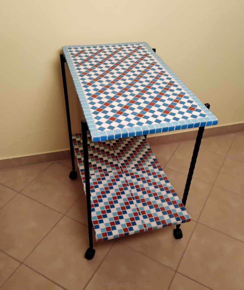 Tables Salle à Manger - Table de service STRINGS - IRON ART MOZAIC
