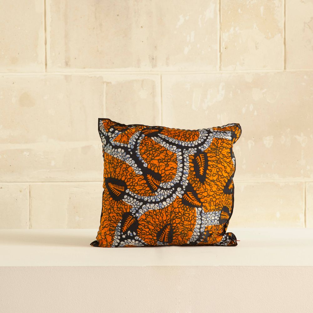 Coussins textile - Housse de coussin en tissu wax - AS'ART A SENSE OF CRAFTS