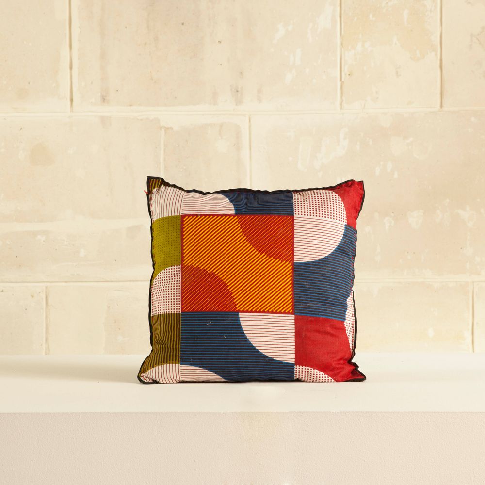 Coussins textile - Housse de coussin en tissu wax - AS'ART A SENSE OF CRAFTS