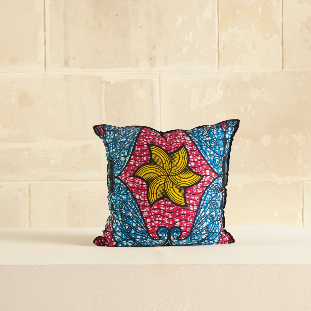 Coussins textile - Housse de coussin en tissu wax - AS'ART A SENSE OF CRAFTS