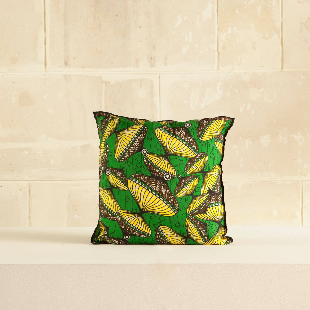 Coussins textile - Housse de coussin en tissu wax - AS'ART A SENSE OF CRAFTS