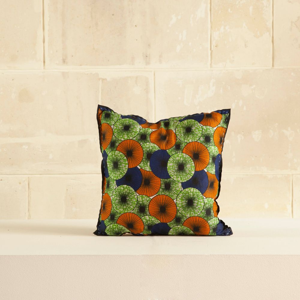 Coussins textile - Housse de coussin en tissu wax - AS'ART A SENSE OF CRAFTS