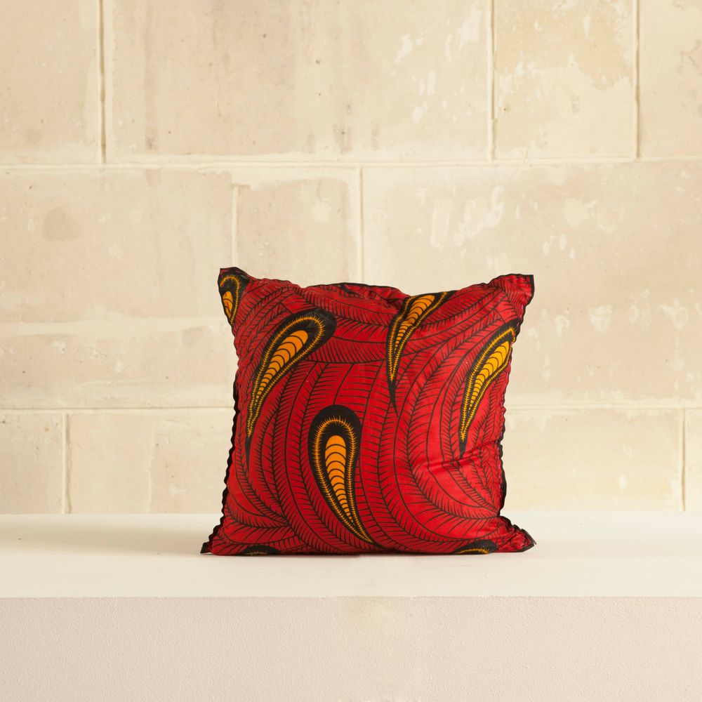 Coussins textile - Housse de coussin en tissu wax - AS'ART A SENSE OF CRAFTS