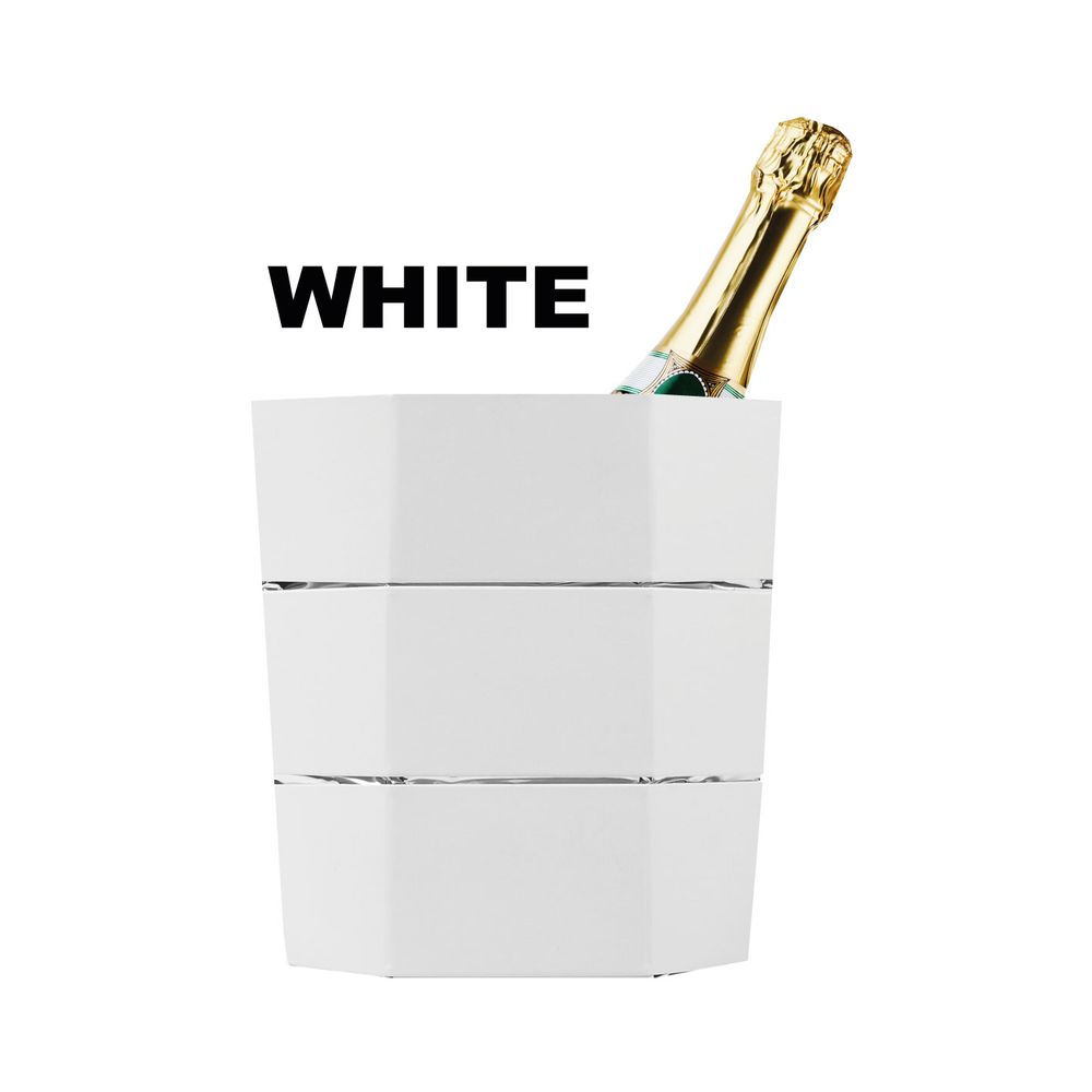 Gifts - Ice bucket and folding vase origami WHITE - ICEPAC FLOWERPAC