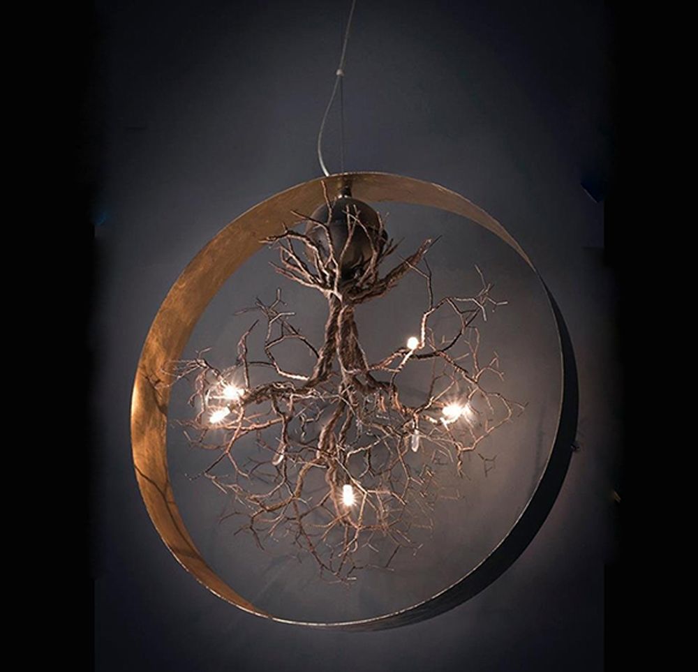 Hanging lights - Roots in Circle Large - F+M FOS