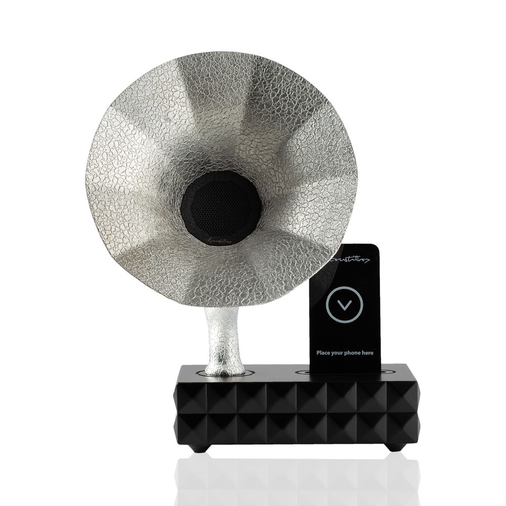 Decorative objects - Acoustibox - Solid Silver Speaker - ACOUSTIBOX