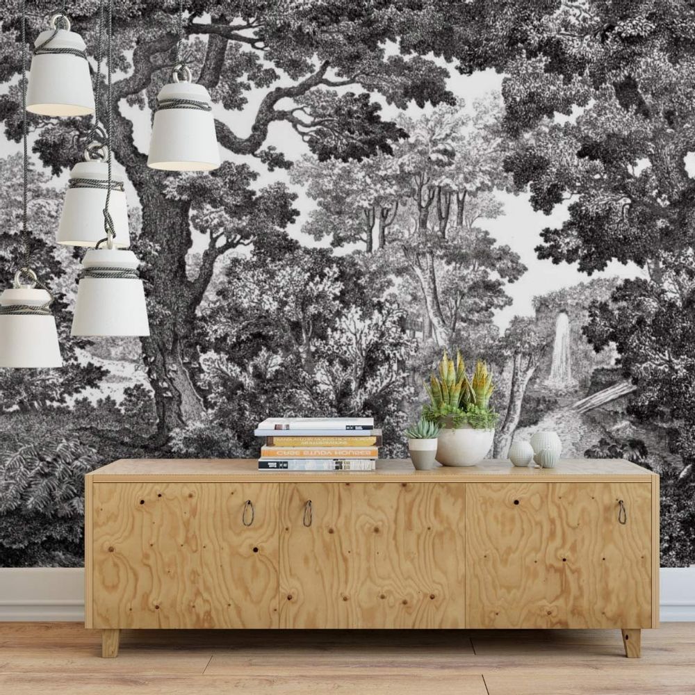 Papiers peints - Panneau Forêt 2 - ETOFFE.COM