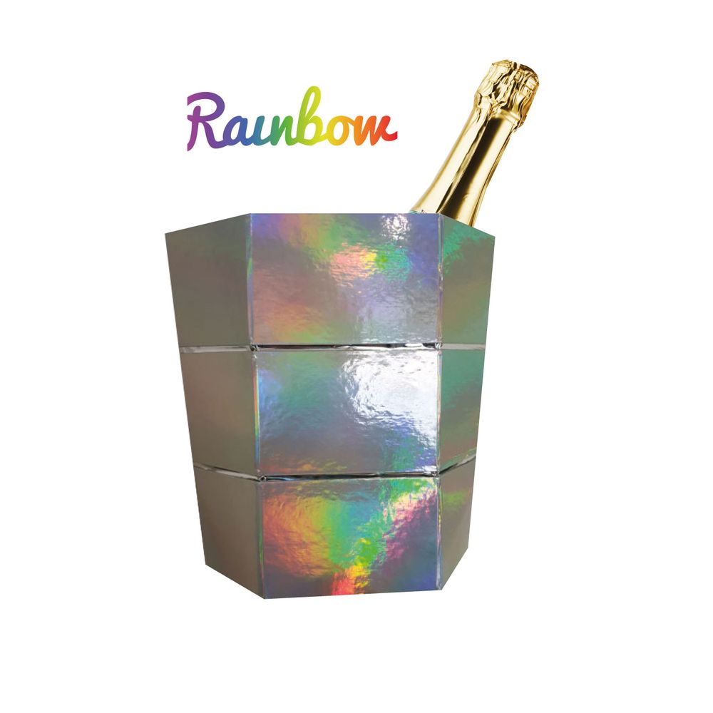 Cadeaux - Seau à glace & Vase pliable origami RAINBOW - ICEPAC FLOWERPAC